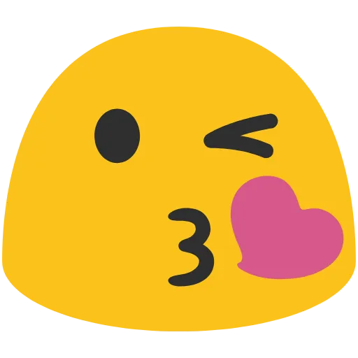 😘 Эмодзи «Blob Emoji Smileys» для Telegram