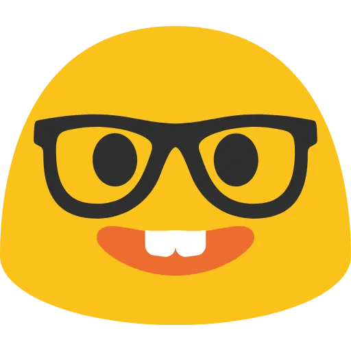 🤓 Эмодзи «Blob Emoji Smileys» для Telegram