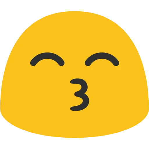 😙 Эмодзи «Blob Emoji Smileys» для Telegram