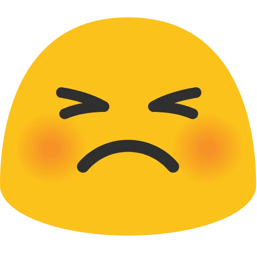 😣 Эмодзи «Blob Emoji Smileys» для Telegram