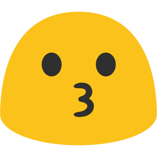 😗 Эмодзи «Blob Emoji Smileys» для Telegram