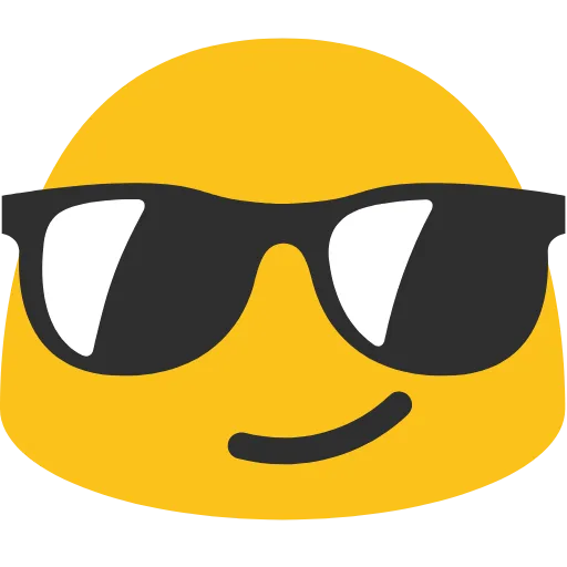 😎 Эмодзи «Blob Emoji Smileys» для Telegram