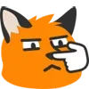 👉 Эмодзи «Blobfox» для Telegram