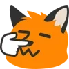 👉 Эмодзи «Blobfox» для Telegram