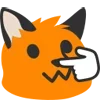 👉 Эмодзи «Blobfox» для Telegram