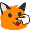 👉 Эмодзи «Blobfox» для Telegram