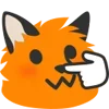 👉 Эмодзи «Blobfox» для Telegram