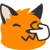 👉 Эмодзи «Blobfox» для Telegram