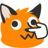 👉 Эмодзи «Blobfox» для Telegram