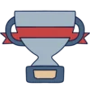 🏆 Эмодзи «Синие и голубые буквы» для Telegram