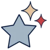🌟 Эмодзи «Синие и голубые буквы» для Telegram
