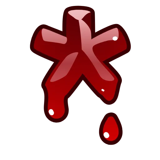 ✖️ Эмодзи «Bloody Font Emoji» для Telegram