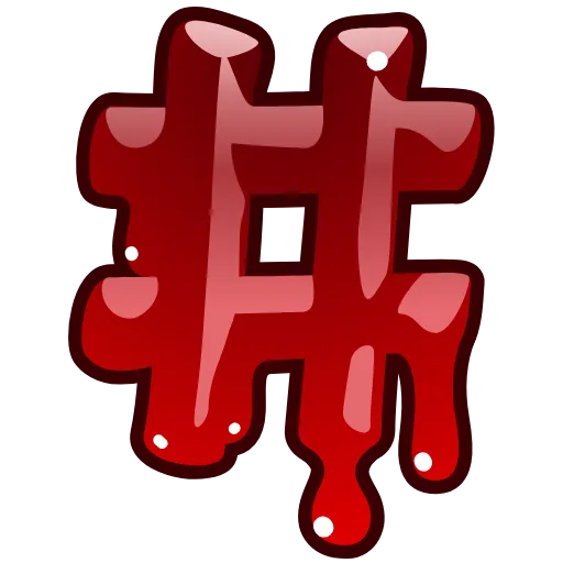 #️⃣ Эмодзи «Bloody Font Emoji» для Telegram