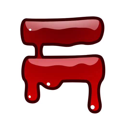🟰 Эмодзи «Bloody Font Emoji» для Telegram