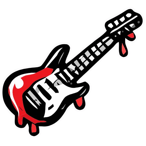 🎸 Эмодзи «Bloody Red» для Telegram