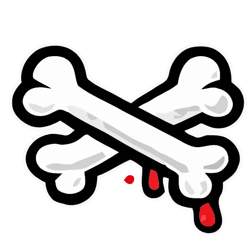 🦴 Эмодзи «Bloody Red» для Telegram