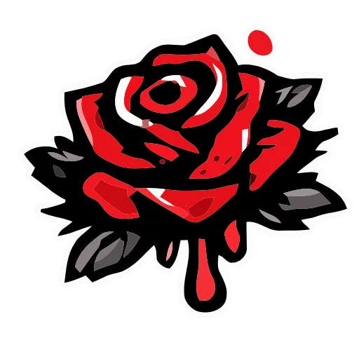 🌹 Эмодзи «Bloody Red» для Telegram