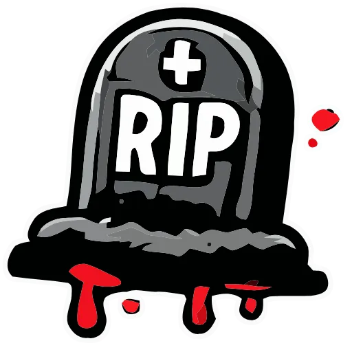 🪦 Эмодзи «Bloody Red» для Telegram