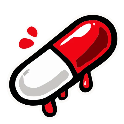 💊 Эмодзи «Bloody Red» для Telegram