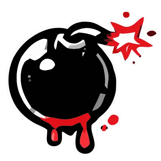 💣 Эмодзи «Bloody Red» для Telegram