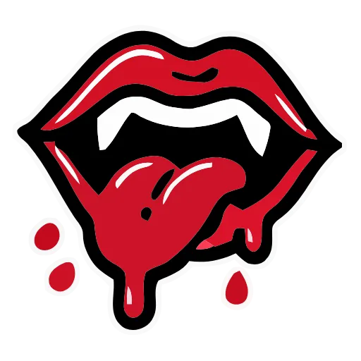 Эмодзи Bloody Red для Telegram — скачать