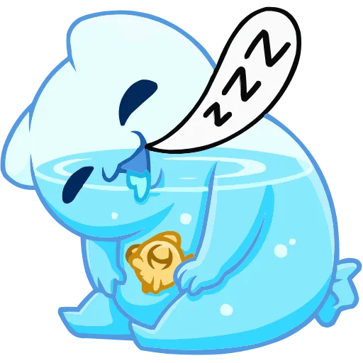 😴 Эмодзи «Булькс» для Telegram