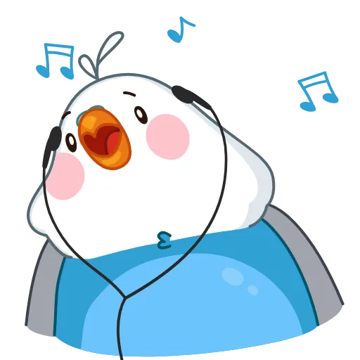 🎶 Эмодзи «Blue Bird» для Telegram