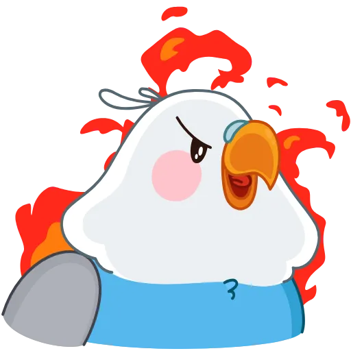 😡 Эмодзи «Blue Bird» для Telegram