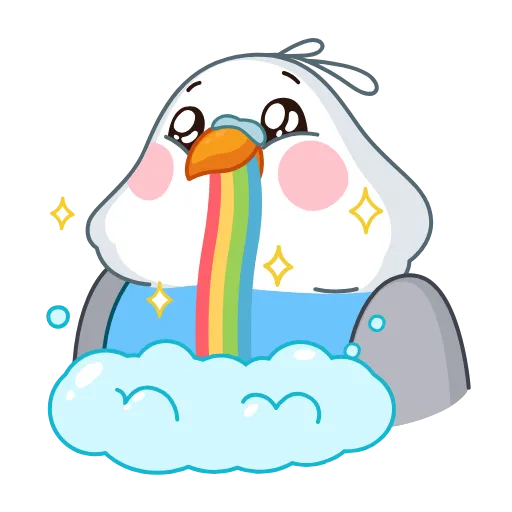 🤮 Эмодзи «Blue Bird» для Telegram