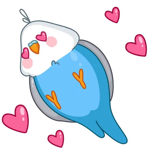 🥰 Эмодзи «Blue Bird» для Telegram