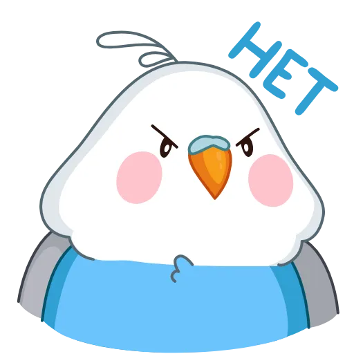 🙅‍♂️ Эмодзи «Blue Bird» для Telegram