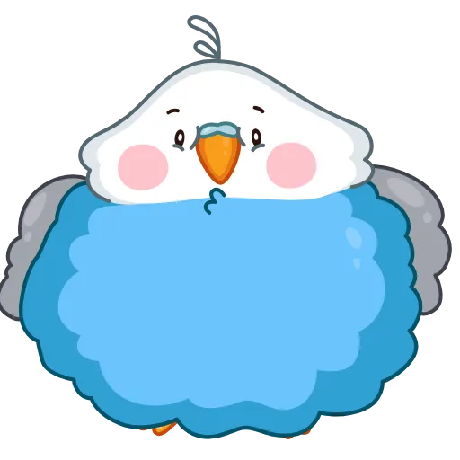 😮‍💨 Эмодзи «Blue Bird» для Telegram