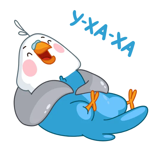 😂 Эмодзи «Blue Bird» для Telegram