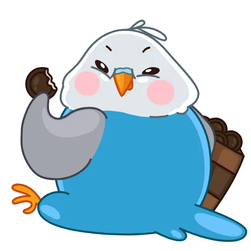 🍪 Эмодзи «Blue Bird» для Telegram