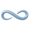 ♾️ Эмодзи «Голубые буквы» для Telegram