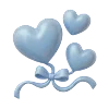 💕 Эмодзи «Голубые буквы» для Telegram
