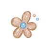🌸 Эмодзи «Голубые буквы, иконки» для Telegram
