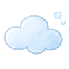 🌧️ Эмодзи «Голубые буквы, иконки» для Telegram