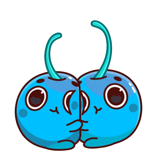 🫂 Эмодзи «Blue Cherry» для Telegram