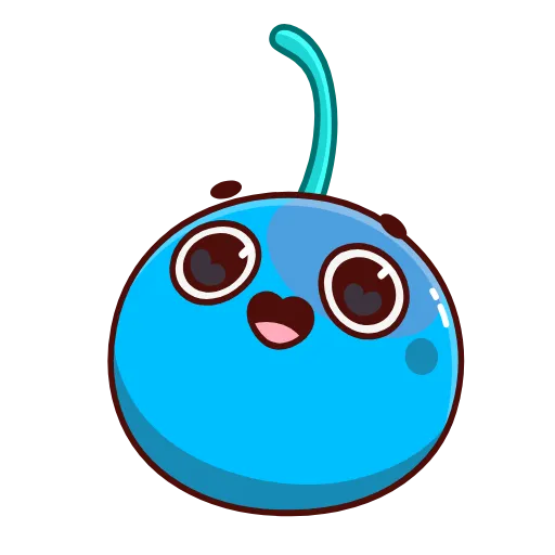 😄 Эмодзи «Blue Cherry» для Telegram