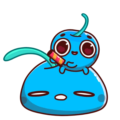 🥳 Эмодзи «Blue Cherry» для Telegram