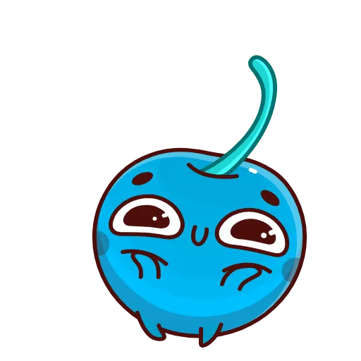 Стикерпак Blue Cherry для Telegram