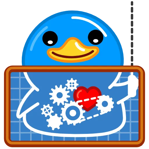🤔 Эмодзи «Blue Duck» для Telegram