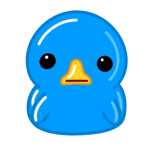 🤷‍♂️ Эмодзи «Blue Duck» для Telegram