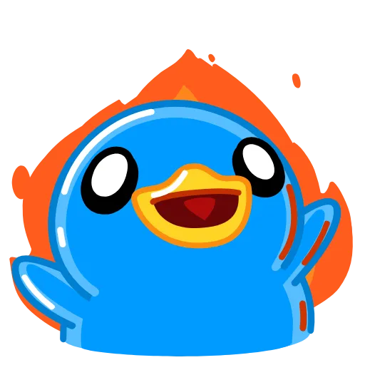 😈 Эмодзи «Blue Duck» для Telegram