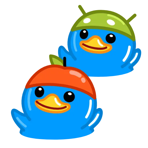 💃 Эмодзи «Blue Duck» для Telegram