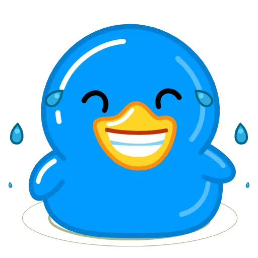 😂 Эмодзи «Blue Duck» для Telegram