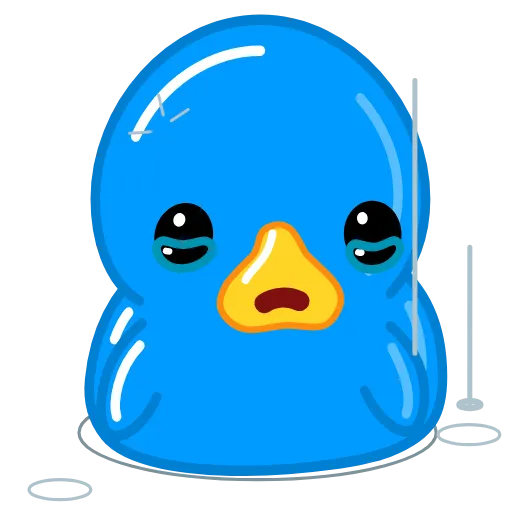 😭 Эмодзи «Blue Duck» для Telegram