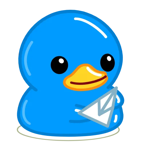 ✈️ Эмодзи «Blue Duck» для Telegram