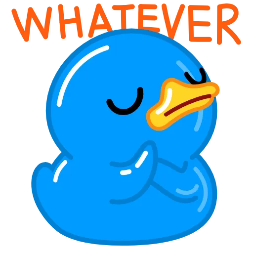 🧐 Эмодзи «Blue Duck» для Telegram